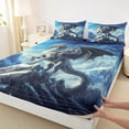 thumbnail image 3 of Castle Fairy Kids Children Wild Dragon Twin Sheet Sets,Abstract Wildlife Bedding, 3 of 7