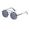 thumbnail image 1 of Steampunk Hippie Retro Redondo metal Mujeres Hombres , Negro esmerilado Colco gafas de sol steampunk, 1 of 7