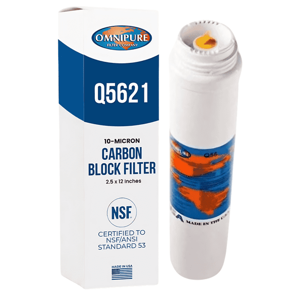 ESP Water Products Under-Sink Water Filters Carbon Block 10 Micron 2.5 x 12 Inches Replacement Water Filters