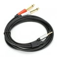 thumbnail image 1 of Audio Cable, 2 In 1 Corrosion Resistance Aluminum Alloy Splitter Audio Cables  For Signal Transmission, 1 of 8