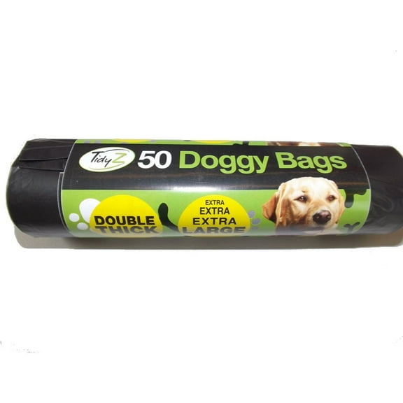 TidyZ Double Thick Doggy Plastic Bags (Roll of 50)