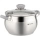 thumbnail image 1 of Olla para Cocinar Daniks 2.8L Acero Inoxidable Compatible con Inducción, 1 of 9