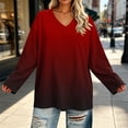 thumbnail image 3 of Bixock Plus Size Women Maternity Tops Long Sleeve Shirts V Neck Loose Casual Pregnant Blouse Soft Comfortable Daily Wear Maternity Clothings, 3 of 7