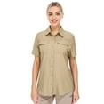 thumbnail image 3 of FEN AI Womens Safari Fishing Shirts UPF 50+ Outdoor Summer Tops Ladies Khaki Short Sleeve Shirt for Casual Hiking Work with 2 Pockets, 3 of 9