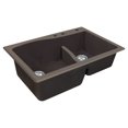 thumbnail image 7 of Transolid Aversa SilQ Granite 33-in. Drop-in Kitchen Sink with 3 BCE Faucet Holes in Espresso, 7 of 7