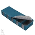 thumbnail image 2 of Gustave Large Capacity Underbed Storage Bags, Foldable Storage Container Bins Box with Clear Window and Handle for Clothing, Shoes, Blankets, Sweaters, Toys, Comforters "Blue", 2 of 10