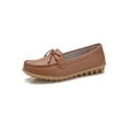 thumbnail image 3 of Fangasis Women Nursing Shoes Comfort Loafers Slip On Moccasins Kitchen Nonslip Boat Shoe Light Brown 7, 3 of 3