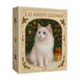 thumbnail image 4 of Cat Advent Calendar, 24‑Day Christmas Countdown Calendar 24 Pcs 2D Acrylic Cute Kitten Ornaments, Festive Hanging Decor for Christmas Tree, Holiday Gift for Cat Lovers & Cat Owners (D), 4 of 9