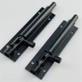 2 Pcs 4 In Shed Door Locks Heavy Duty Black Door Bolt Barrel Sliding