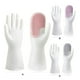 thumbnail image 5 of Billuyoard 1 par de guantes para lavar platos, fregador de manos, manoplas de esponja de limpieza reutilizables, accesorios de baño para lavandería, gris Type3 NO3 Billuyoard HA061276-03B, 5 of 6