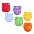 thumbnail image 4 of Pañales De Tela Para Bebés, Pañales De Tela Para Bebés Reutilizables Ajustables 6 Piezas Cómodas Lavables Para Suministros Para Bebés, 4 of 8