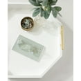 thumbnail image 7 of Kate and Laurel Lipton Decorative Modern Octagon Tray, 18 x 18, White and Gold, Chic Serving Tray for Storage, Organization, and Display, 7 of 7