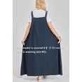 thumbnail image 5 of Jumper Dress for Women – Oversized Loose Baggy Long Overall Dresses with Adjustable Straps, Wide Hem, Pockets – Cute Casual Boho, 5 of 6