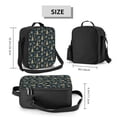 thumbnail image 2 of Lsque Gold Snowflake Christmas Tree Lunch Bag Lunch Box for Women Men Reusable Insulated Lunch Tote Bag,Leakproof Thermal Cooler Sack Food Handbags Case High Capacity, 2 of 9