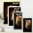 thumbnail image 4 of Designart 'Brown Horse With White Nose Portrait' Farmhouse Framed Art Print, 4 of 4
