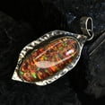 thumbnail image 5 of Brazilian 39 Ct Certified NATURAL 925 Starling Silver Opal Gems Oval Pendant, 5 of 7