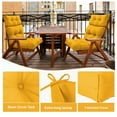 thumbnail image 4 of High Back Patio Chair Cushions Set of 2, Waterproof Fade Resistant Rocking Chair Cushion for Outdoor Patio, Lawn Chair Cushions（Yellow）, 4 of 6