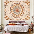 thumbnail image 3 of Gojian Boho Floral Mandala Tapestry Wall Hanging Pink Bohemian Flower Medallion Tapestry Aesthetic Watercolor Hippie Indian Small Tapestries for Bedroom Living Room Dorm Decor, 3 of 6