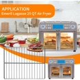 thumbnail image 3 of czcpp-Air Fryer Accessories for Emeril Lagasse Dual Zone 360 Air Fryer Oven 25 QT 12.5''*11.5'' Stainless Steel Air Fryer Wire Rack Roasting Steamer Grill Racks Replacement Parts, 3 of 4