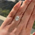 thumbnail image 2 of CHIRAGEMSJEWELS Oval Cut Solitaire Moissanite 4 Prongs Engagement Ring, Solitaire Oval Wedding Ring, 925 Sterling Silver Ring, Gorgeous Anniversary Ring, 2 of 5