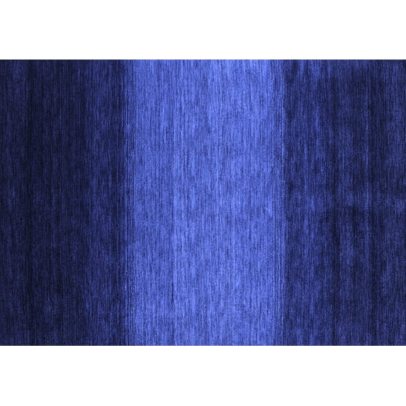 Ahgly Company Indoor Rectangle Abstract Blue Contemporary Area Rugs, 8' x 10'