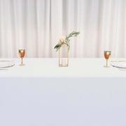 Efavormart 90x132 WHITE Wholesale Rectangle Polyester Rectangle Tablecloth Linen Wedding Party Restaurant Tablecloth