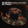 thumbnail image 4 of Molinillo de café LEBURRY Burr portátil con 38 ajustes de molienda, 4 of 7