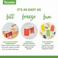 thumbnail image 4 of Tovolo Silicone Modern Popsicle Molds with Tray (Candy Apple) - Ice Pop Molds with 6 Cavities for Homemade Ice Pops & Frozen Snacks - Popsicle Maker with Drip-Guards, Dishwasher Safe & BPA-Free, 4 of 6