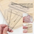 thumbnail image 7 of opvise 10Pcs Nail Ruler Dual Scale Markings Clear Printing Super Soft Flexible Nail Drill Measuring Tool Plastic Transparent Nail Art Ruler Transparent, 7 of 7