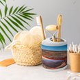 thumbnail image 5 of Ambesonne Landscape Soap Dispenser & Toothbrush Holder Set, Utah National Park, 2 Pcs, Pale Brown Sky Blue, 5 of 6