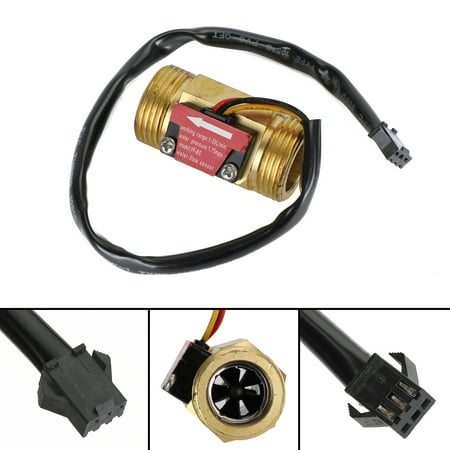 

G3/4 Thread Hall Effect Liquid Water Flow Sensor Switch Flowmeter 1-30L/Min