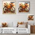 thumbnail image 4 of Designart "Blissful Bicycles II" Transportation Floater Framed Wall Decor, 4 of 7