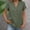 Green, variant on ClodeEU Womens V Neck Short Sleeve Button Down Shirts ,Casual Lightweight Tops Blouses Blue,Womens Plus S
