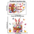 thumbnail image 2 of TIMIFIS Decorative Stickers, Easter Cute Bunny Eggs Wall Decoration Stickers Layout Family Room Stickers Home Decor, 2 of 5