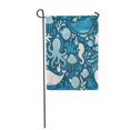 thumbnail image 1 of POGLIP Vector Seamless Sea Life Pattern Bébé Fond Bleu Garçon Jardin Drapeau Décoratif Maison Bannière 12x18 Pouces, 1 of 1