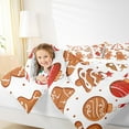 thumbnail image 4 of Castle Fairy Child Gingerbread Man 2pcs Bedding Comforter Set,Polka Dots Twin Comforter Sets,Merry Christmas Breathable Bedding Set,Luxury Bedroom Decor, 4 of 8
