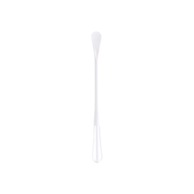 Moyic Batidor de huevos Cuchara de cocina Manual portátil Espumador de leche de espuma para el hogar Batidor Batidor Mezclador Herramienta Cocina y Comedor Blanco