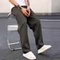 thumbnail image 5 of FRSASU Mens Active Fleece Athletic Baggy Sweatpant Basic Running Drawstring Workout Wide-Leg Sweat Pants Dark Gray, 5 of 7