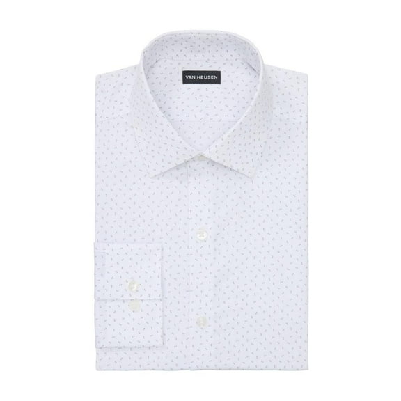 Van Heusen Men's Regular-Fit Wrinkle-Free Dress Shirt Pink Pearl-15-15.5 34/35