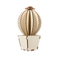 thumbnail image 4 of 1 Set DIY Wooden Hollow Out Assembly Cactus Ornament Home Tabletop Decoration, 4 of 8