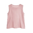 thumbnail image 6 of Eltusu Girls Tank Tops, Comfort Crew Neck Cotton Summer Sleeveless T-Shirts Red Size 10-12 T, 6 of 7