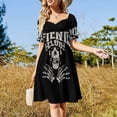 thumbnail image 4 of Vestido vintage de manga corta Vestido de noche para mujer Ropa estética Vestido vintage, 4 of 7