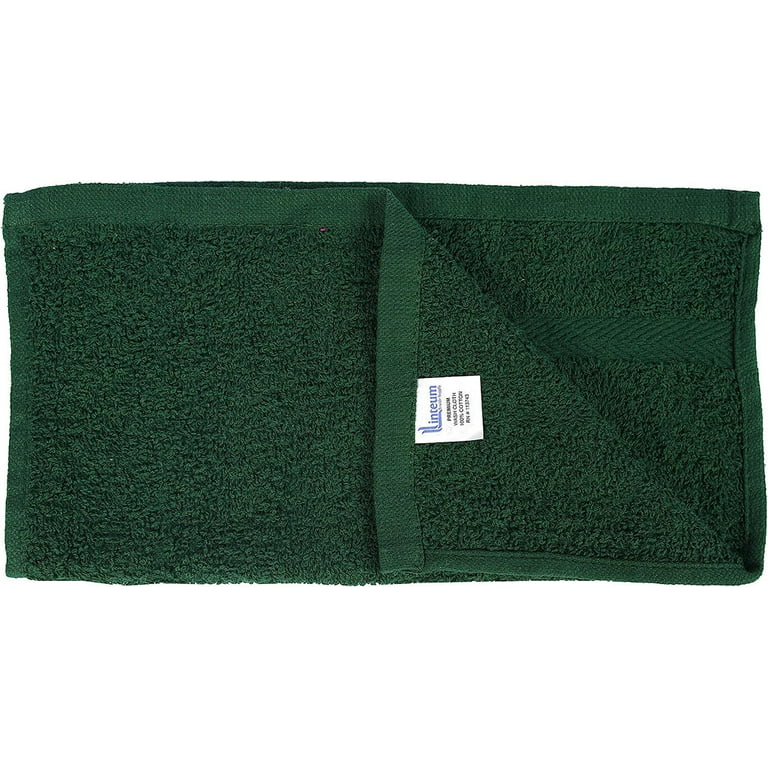 12x12 Premium Color Washcloths - 1 lb/dz - Hunter Green