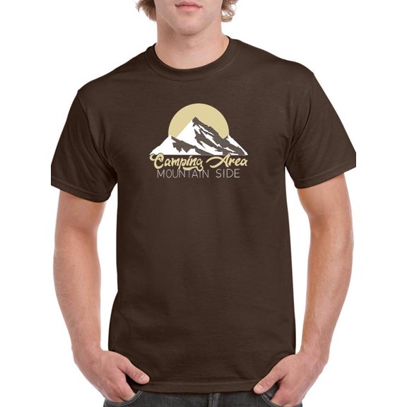 Camping Area Mountain T-Shirt Men -Image by Shutterstock, Male 4X-Large