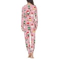 thumbnail image 3 of Suhoaziia Pajama Sets for Women Soft Pants Novelty Pjs Comfortable Christmas Hat Dog Sleep Set Size XL Leisure Long Pajama Pant Warmth Snug-Fit Leisure PJ's Set Casual Nightwear, 3 of 5