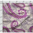 thumbnail image 2 of Soimoi Asian Paisley Print, Poly Taffeta Fabric, Decor Sewing Fabric by The Yard 56 Inch Wide, Decorative Fabric for Outdoor Upholstery, Umbrellas and Home Accents, Pink, 2 of 5