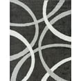 thumbnail image 3 of Contemporary 8x10 Area Rug Shag Thick (7'11'' x 9'11'') Abstract Dark Gray, Silver Living Room Easy to Clean, 3 of 8