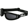 thumbnail image 1 of Birdz Eyewear Cardinal Foam Padded Folding Motorcycle Goggles Black Frame with Smoke Lens, 1 of 5