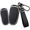 Long-black, variant on Key Fob Cover Compatible with Tesla Model X 3 Button Keychain Case Holder Protector,Short-red