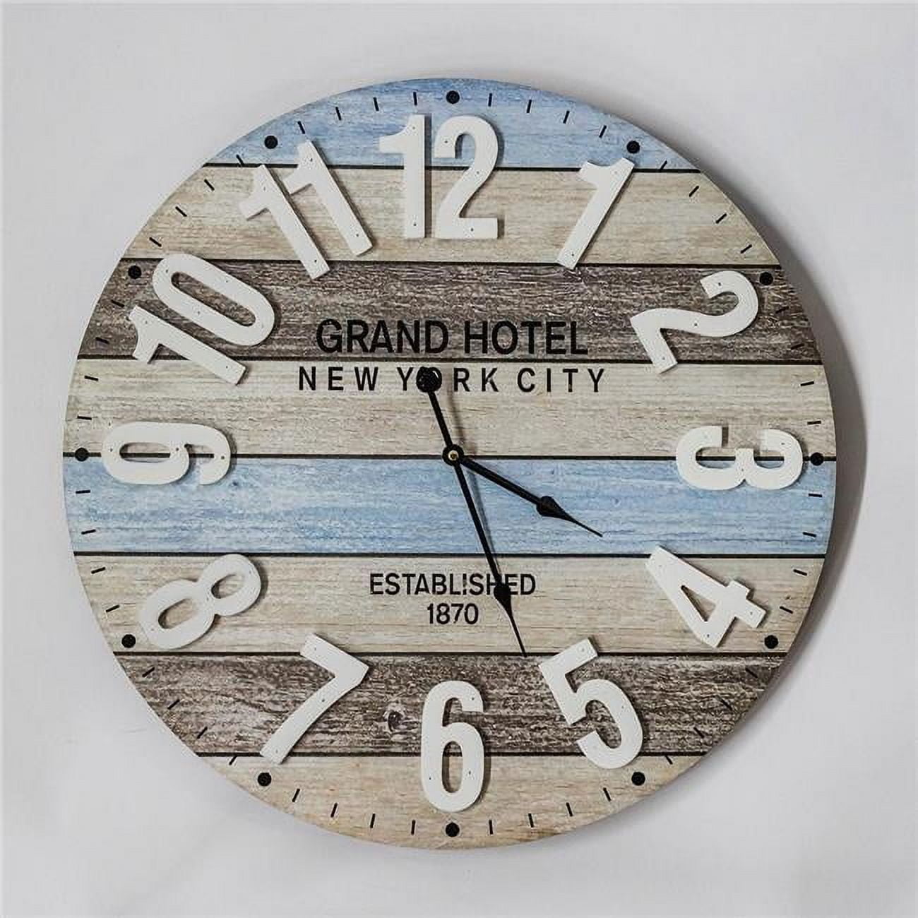 Grand Hotel New York City Multi Colored Wall Clock image
